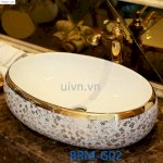 Chậu Rửa Dương Bàn Đá Hoa Văn Nghệ Thuật Uvn G02