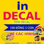 In Tem Decal Giấy Tphcm, In Nhãn Decal Giấy Tphcm, In Tem Nhãn Tphcm Giá Rẻ