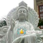 Bán Tượng Phật Bà Quan Âm Đá Đứng Rồng Cực Đẹp