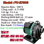 Máy Bơm Nước Mặn Wilo Pu-S750G 0.75Kw
