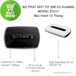 Bộ Phát Wifi Từ Sim 3G/4G Huawei E5251 - Giảm Giá Kịch Sàn