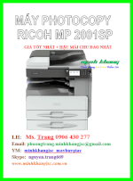 Máy Photocopy Ricoh Mp 2001Sp, Máy Ricoh 2001Sp Giá Cực Tốt