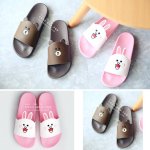 [Xoài Xấu Xa Shop]  Dép Quai Ngang Gấu Brown Line Friends Kute