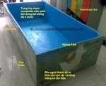Bể Câu Cá Trẻ Em, Bể Câu Cá Khung Sắt Tráng Composite