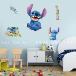 [Xoài Xấu Xa Shop] Decal Dán Tường Trang Trí Stitch Siêu Đáng Yêu