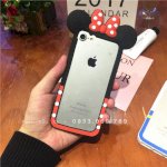 [Xoài Xấu Xa Shop] Viền Ốp Lưng Silicone Chuột Mickey Siêu Kute Iphone 7 Plus
