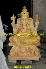 Thần Ganesha Đá Nguyên Khối