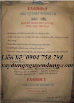 Vữa Tự Chảy Không Co Exgrout M60 - 80 - Giá Sốc
