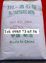 Tartaric Acid, Axit Tartaric,  Uvic Acid,Paratartaric Acid, C4H6O6 - See More At