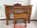 Bàn Thờ Gia Tiên Mẫu Nhỏ Gỗ Gõ Do G Odong Ky St131