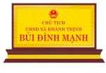 Bảng Chức Để Bàn Bằng Đồng Mạ Vàng 12X26Cm - Đồ Đồng Việt