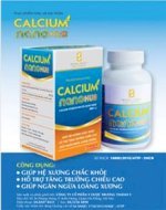 Thực Phẩm Bảo Vệ Sức Khỏe  Calcium Nanohub  (Sản Xuất Theo Tccs - Sđk:16800/2015/Attp-Xncb
