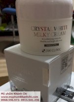Kem Dưỡng Crystal White Milky Cream-3W Clinic
