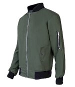 Áo Khoác Quảng Cáo Vải Kaki , Kiểu Cổ Bo Tròn Vans Jacket , Áo Gió Thời Trang Áo Khoác Bomber Jacket