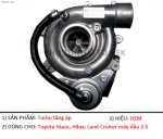 Turbo Toyota Hiace Cá Mập 2.5L 2Kdftv