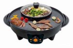 Bếp Lẩu Nướng Điện 2 Trong 1 Bbq,Nồi Lẩu Nướng Điện Đa Năng Hình Tròn Tiện Dụng Cho Mọi Gia Đình