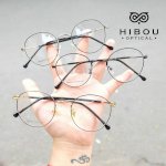 Gọng Kính Tròn, Kính Nobita, Kính Kim Loại - Hibou Optical