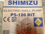 Máy Bơm Nước Shimizu Ps-126 Bit,Bơm Shimizu 125W,Bơm Nước Quận 5,Bơm Shimizu 126 Bit,Bơm Giá Rẻ
