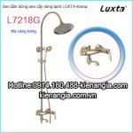 Sen Tắm Đứng Nóng Lạnh Đồng Mạ Vàng Luxta-Korea L7218G,Sen Cây,Sen Phun Mưa Tphcm