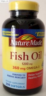 Dầu Cá Nature Made Fish Oil Omega 3 1200Mg