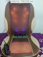 Đệm Ghế Massage 30 Bi Hồng Ngoại Mát Xa Day Huyệt Đạo, Ghế Mát Xa Nhật Bản F08 Khuyến Mại Gối 6 Bi