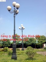 Cột Sân Vườn Dc05B Cao 3,6M + Chùm Lá,Chùm Ch06