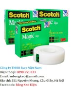 Băng Keo Kỳ Diệu 3M 810 Scotch Magic Tape Cho Văn Phòng
