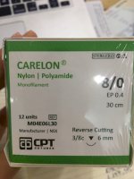 Chỉ Phẫu Thuật Cpt-Carelon ( Nylon/ Polyamide ) 8/0 M04E06L30
