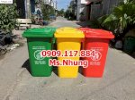 Thùng Rác Nhựa 240 Lít Ngoài Trời