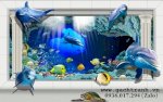 Tranh Gạch 3D : Bể Cá