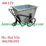 Xe Chở Rác Bằng Tôn, Xe Gom Rác Tôn, Xe Gom Rác 500 Lít Giá Rẻ