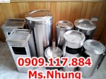 Thùng Rác Inox Văn Phòng , Gạt Tàn Inox