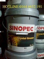 Mỡ Chịu Nhiệt Sinopec Crystal Grease No T3 Xô 17Kg