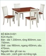 Bộ Bàn Ghế Gõ - Toàn Trân Furniture - Ttf030