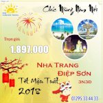 Tour Tết 2018 - Đảo Điệp Sơn - Nha Trang 3N3D