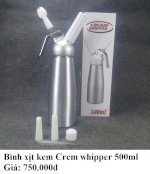 Bình Xịt Kem Cream Whipper 500Ml  Nhôm Hợp Kim Nguyên Khối