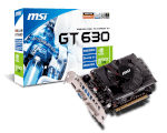 Msi N630Gt-Md2Gd3 (Nvidia Geforce Gt 630, Gddr3 2Gb, 128-Bit, Pci-E 2.0)