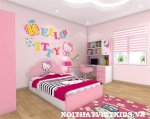 Phòng Ngủ Hello Kitty - Phòng Ngủ Đẹp Cho Bé Gái
