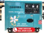 Máy Phát Điện Oshima Os 6500 Công Suất 5Kva, Dầu Diesel, Đề Nổ, Vỏ Chống Ồn Giá Siêu Tốt