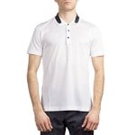 Áo Thun Nam Balenciaga Men&Quot;S Cotton Short Sleeve Polo Shirt White