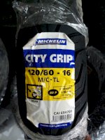 Lốp Xe Máy Michelin Châu Âu City Grip 120/80-16Tl (Không Dùng Ruột)