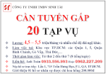 Tuyển Nhân Viên Tạp Vụ Làm Việc Tại Tp.hcm