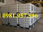 Bồn Nhựa 1000 Lít Đựng Thực Phẩm, Bồn Nhựa Ibc 1000L, Tank Nhựa Đựng Chất Lỏng, Bồn Nhựa Màu Trắng