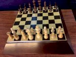 Bàn Cờ Vua Bombay Wooden Chess With Checkers