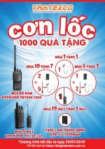 Cơn Lốc Quà Tặng, Tặng Nhiều Quà Hấp Dẫn Khi Mua Bộ Đàm Tại Tratexco