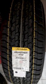 Lốp Xe Dunlop 265/65 R17 Grandtrek At22 Thái Lan