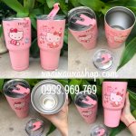 [Xoài Xấu Xa Shop] Ly Nước Inox Có Nắp Hello Kitty Dễ Thương