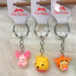 [Xoài Xấu Xa Shop] Móc Khóa Chuông Hoạt Hình Pooh, Stitch, Mike... 