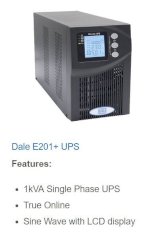 Ups Online Dale 1Kva Single Phase Tower 0.9 Pf 3 (E201+)