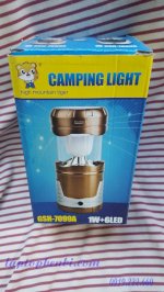 Đèn Bão Năng Lượng Mặt Trời Camping Light Gsh - 7099A